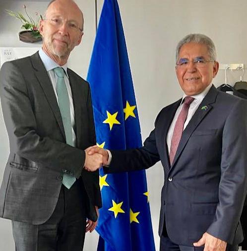 The Meetings of the Head of Mission of Saudi Arabia to the EU Saad Al Arify